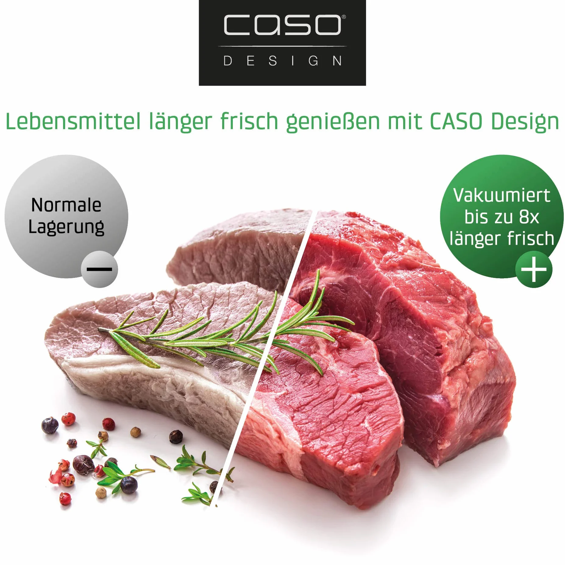 Caso Vr 190 Advanced Pakowarka Próżniowa, Czarny, 30 cm
