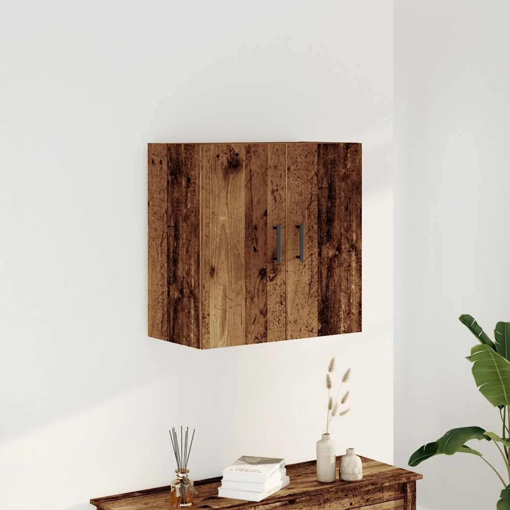 vidaXL Szafka wisząca, stare drewno, 60x31x60 cm, szafka do sypialni, szafka kuchenna wisząca, szafka wiszaca, szafka do salonu
