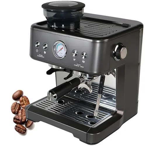Ekspres do kawy espresso z parownikiem - profesjonalny kompaktowy ekspres do kawy do latte Art i cappuccino