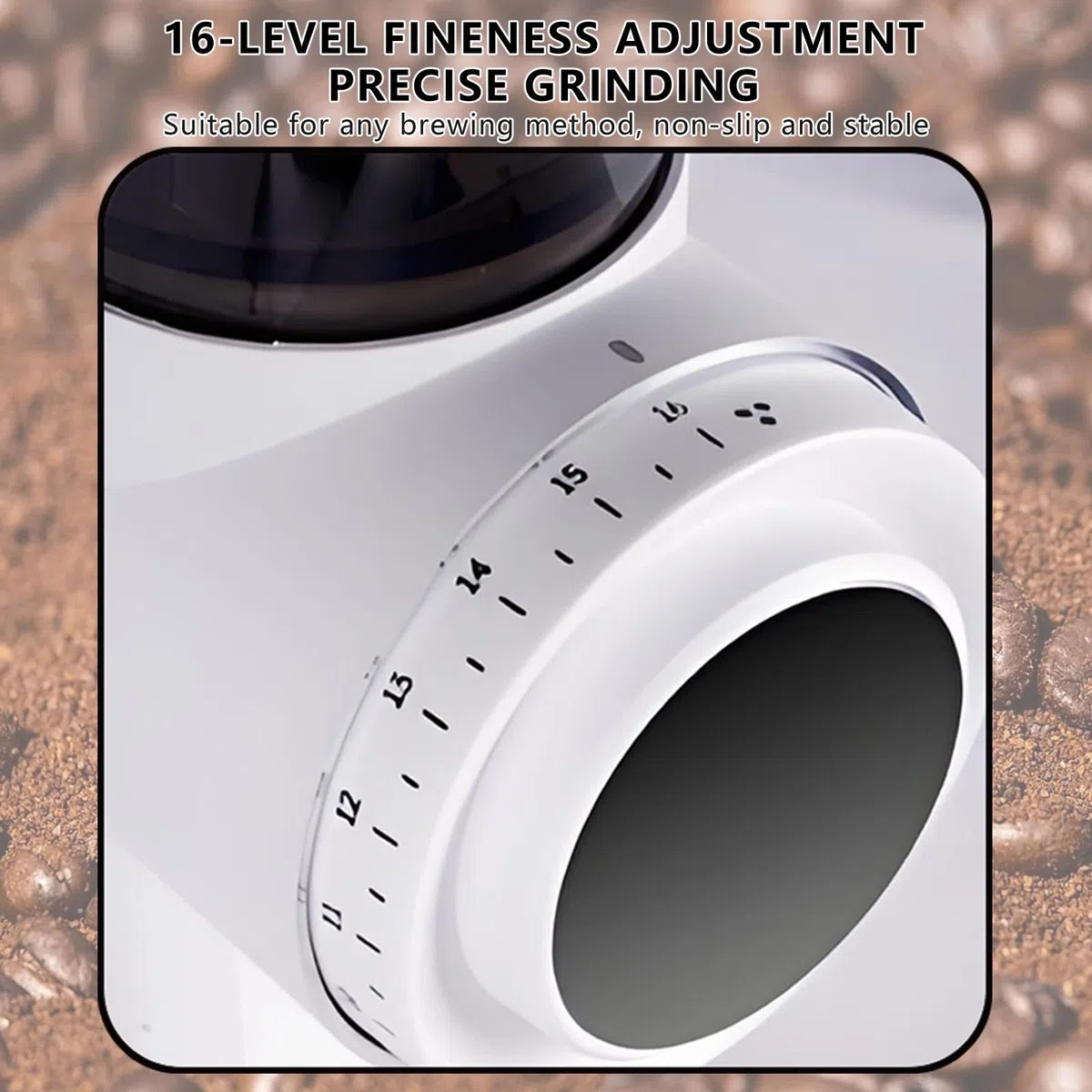 Elektryczny Młynek Do Kawy French Press O Mocy 300 W, 16-Milimetrowy, Komercyjny Młynek Do Kawy Espresso, Biały