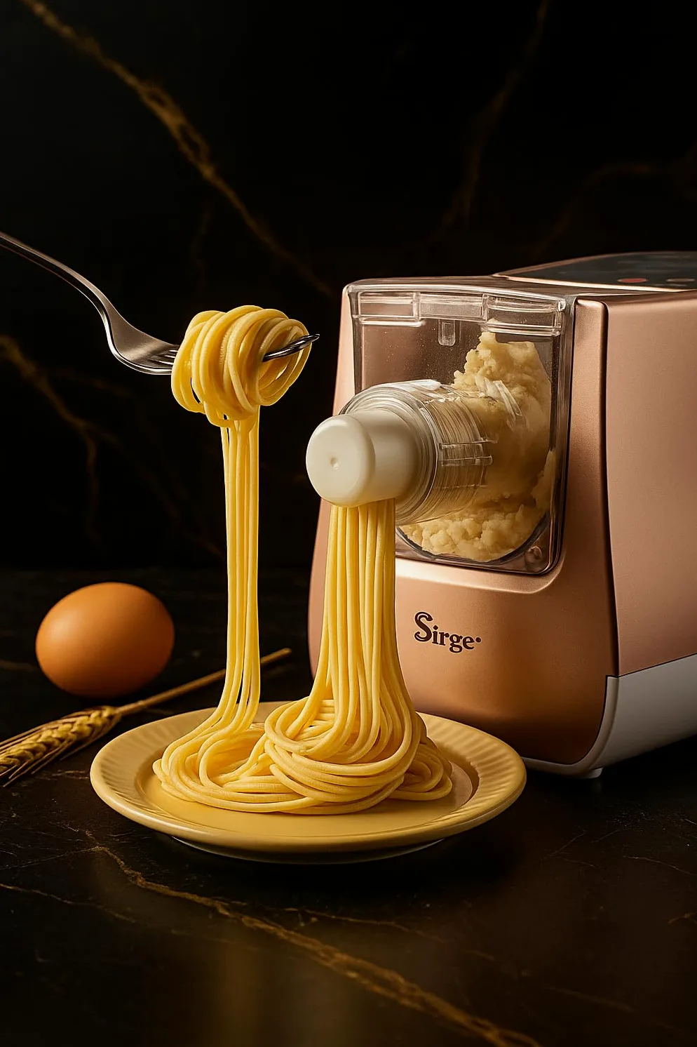 Sirge Maszynka do makaronu, 300 W, tworzywo sztuczne, 4 prędkości, 650 g – 14 makaronu umiera