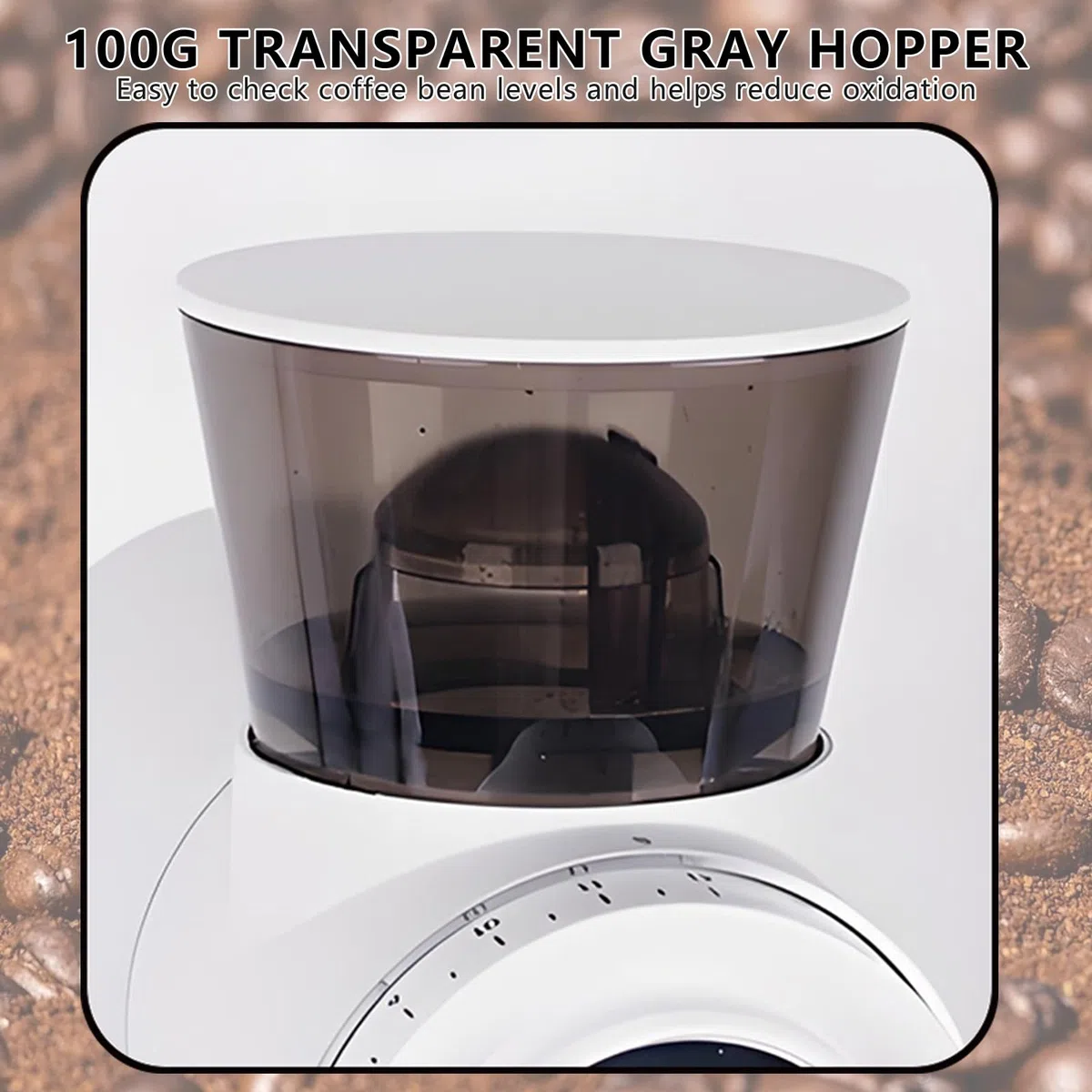 Elektryczny Młynek Do Kawy French Press O Mocy 300 W, 16-Milimetrowy, Komercyjny Młynek Do Kawy Espresso, Biały