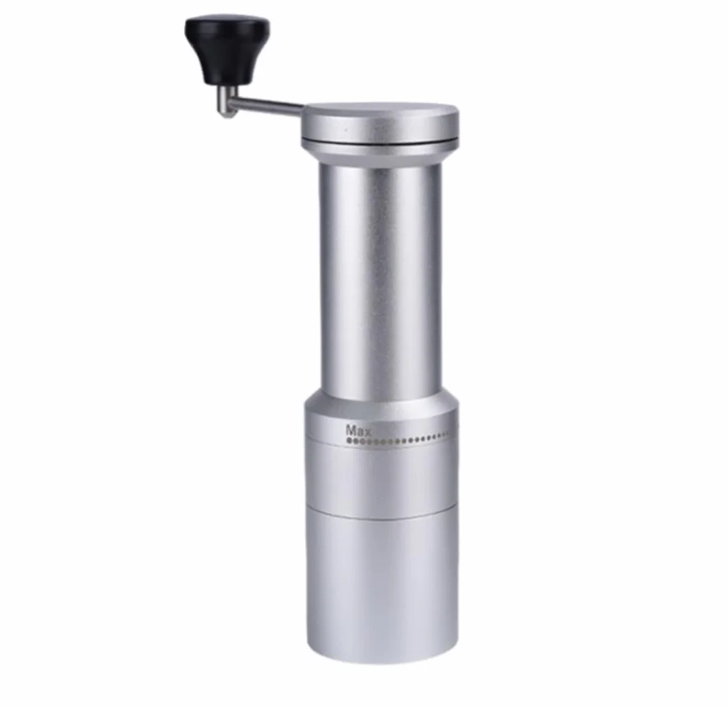 French Press Przenośny młynek ręczny ekspres do kawy użytku domowego mały ziaren ze stopu Dzbanek Kawy(Blue,Silver)