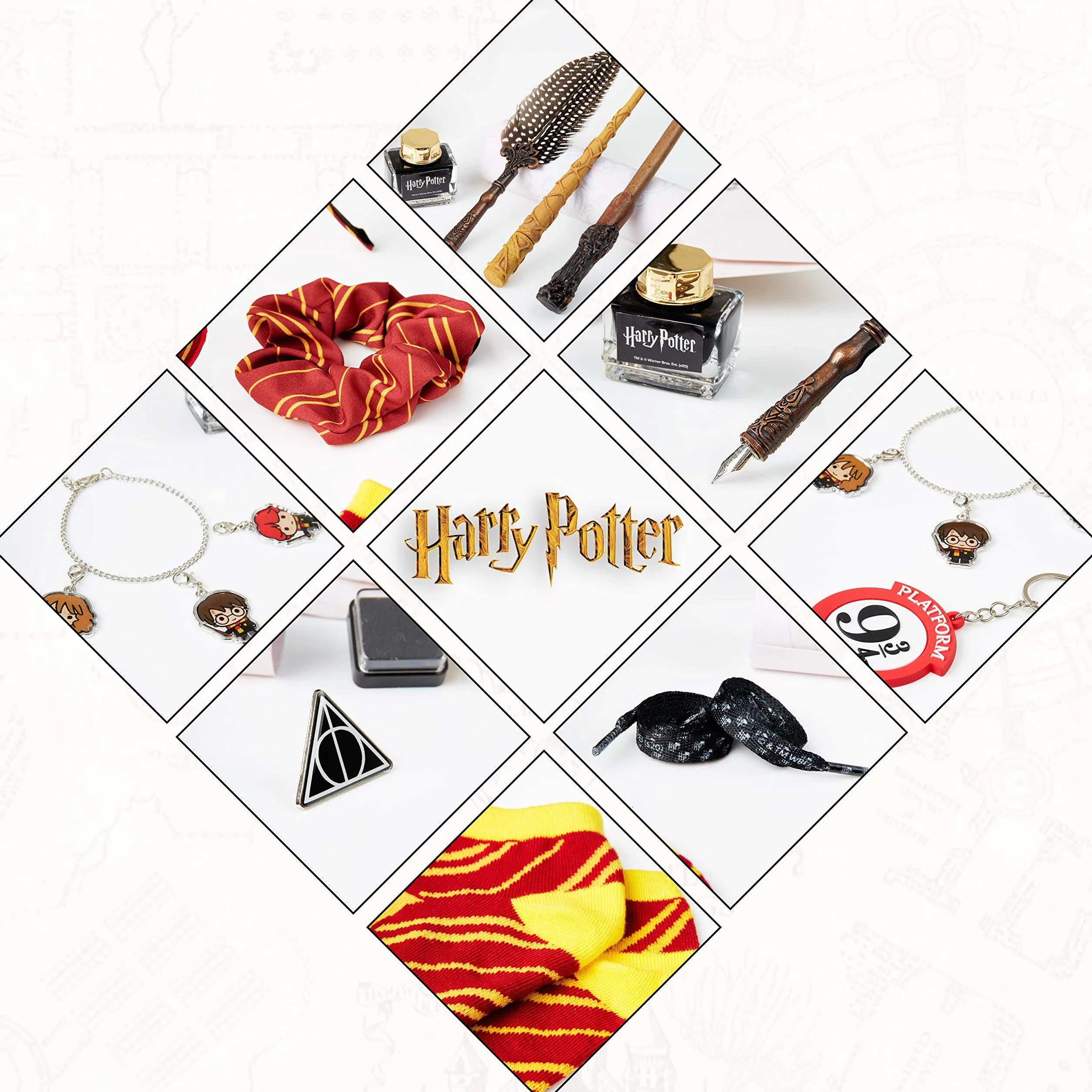 Harry Potter Kalendarz adwentowy 2021 dla dzieci, kształt kostki, 24 niespodzianki, biżuteria, prezenty do kalendarza adwentowego