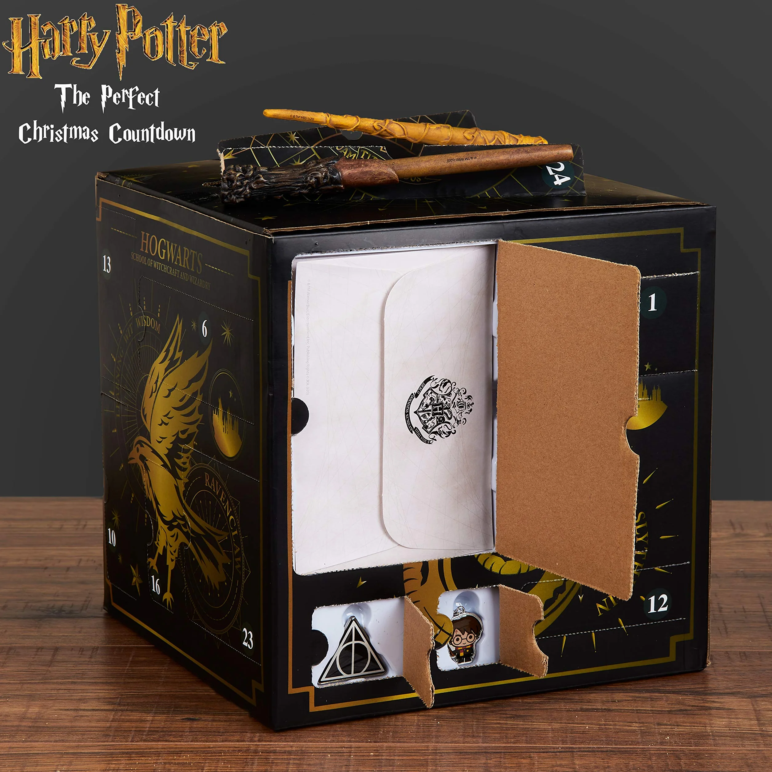 Harry Potter Kalendarz adwentowy 2021 dla dzieci, kształt kostki, 24 niespodzianki, biżuteria, prezenty do kalendarza adwentowego