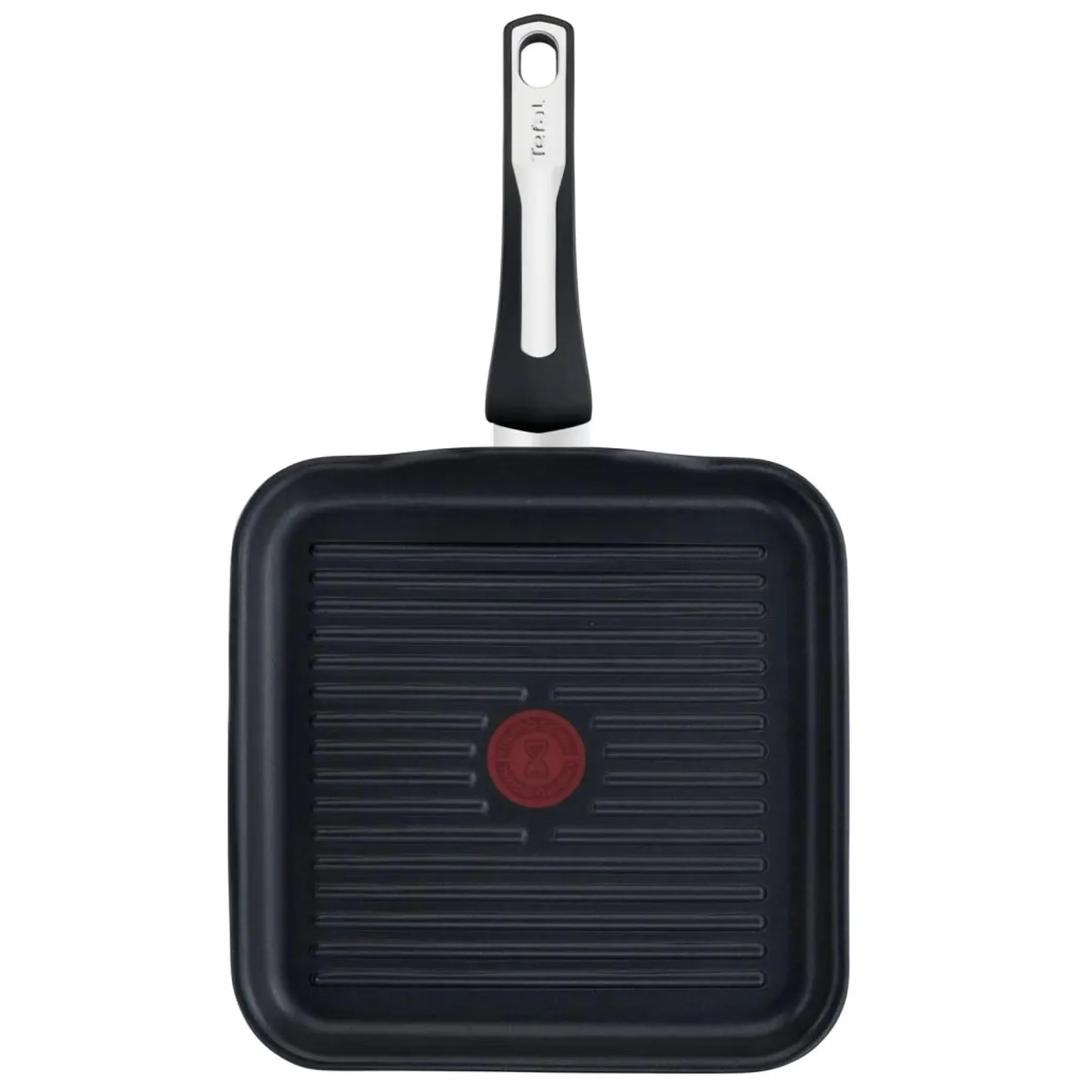 Tefal Selection patelnia grillowa 26 x 26 cm, tytanowa powłoka nieprzywierająca, wskaźnik temperatury Thermo-Spot, Advanced Induction, do wszystkich rodzajów kuchenek, w tym indukcyjnych