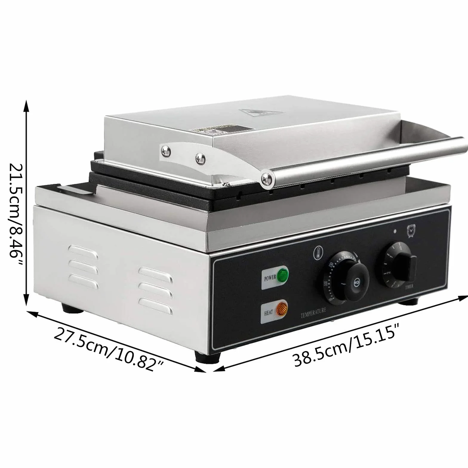 1500 W komercyjna maszyna do kanapek, elektryczna opiekacz do kanapek, burgerów, panini, toster, nieprzywierająca maszyna do robienia pączków, do robienia kanapek, gofrownica